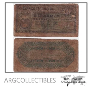 Colombia Billete 10 Centavos 1885 P-181 F