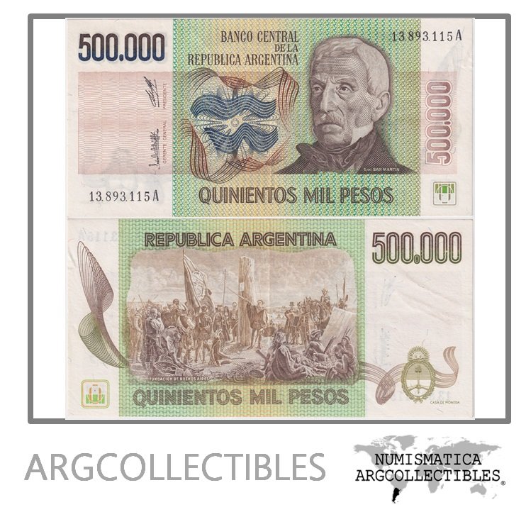Argentina Billete 500.000 Pesos 1980 P-309/BOT-2507 XF (Serie A)
