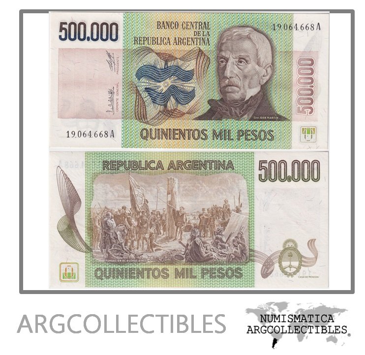 Argentina Billete 500.000 Pesos 1980 P-309/BOT-2507 UNC (Serie A)