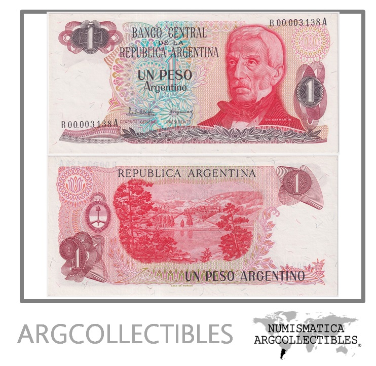 Argentina Billete 1 Peso 1983 P-311/BOT-2603 UNC (Reposicion)