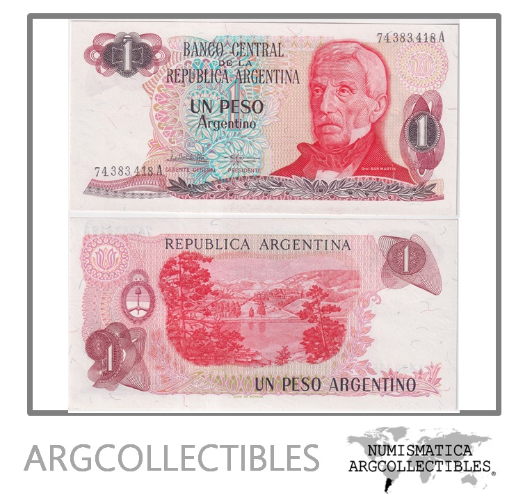 Argentina Billete 1 Peso 1984 P-311/BOT-2604 UNC (Serie A)