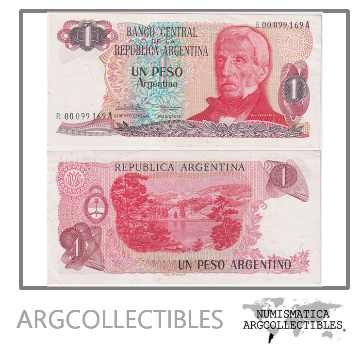 Argentina Billete 1 Peso 1984 P-311/BOT-2606 AU (Reposicion)