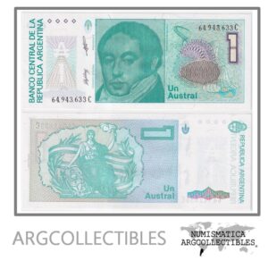 Argentina Billete 1 Austral 1988 P-323b/BOT-2808 UNC (Serie C)