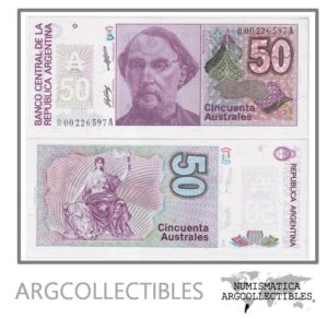 Argentina Billete 50 Australes 1988 P-326b/BOT-2833 UNC (Reposicion)