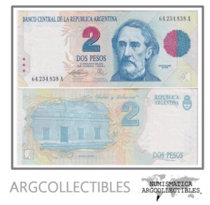 Argentina Billete 2 Pesos 1993 P-340b/BOT-3014 UNC (Serie A)