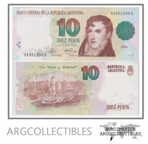 Argentina Billete 10 Pesos 1993 P-342a/BOT-3038 UNC (Serie A)