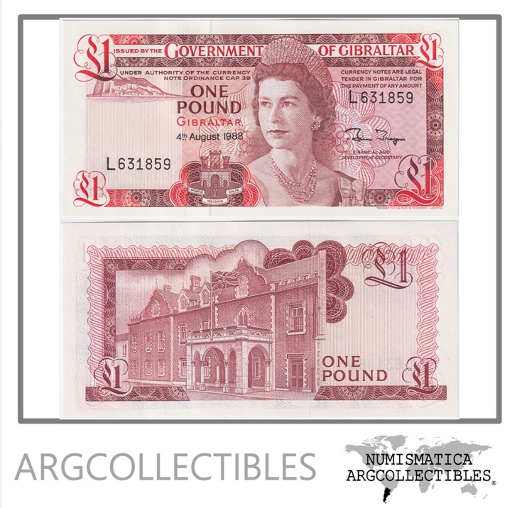Gibraltar Billete 1 Pound 1988 P-20e UNC
