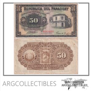 Paraguay Billete 50 Pesos Fuertes 1923 P-151 VF+