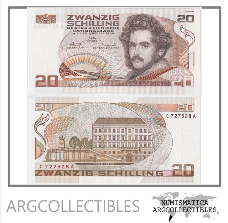 Austria Billete 20 Shillings 1986 P-148 UNC