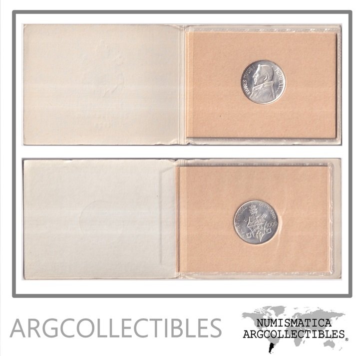Vaticano Moneda Blister 1.000 Liras 1978 Plata 835 Papa Juan Pablo I KM-142 UNC