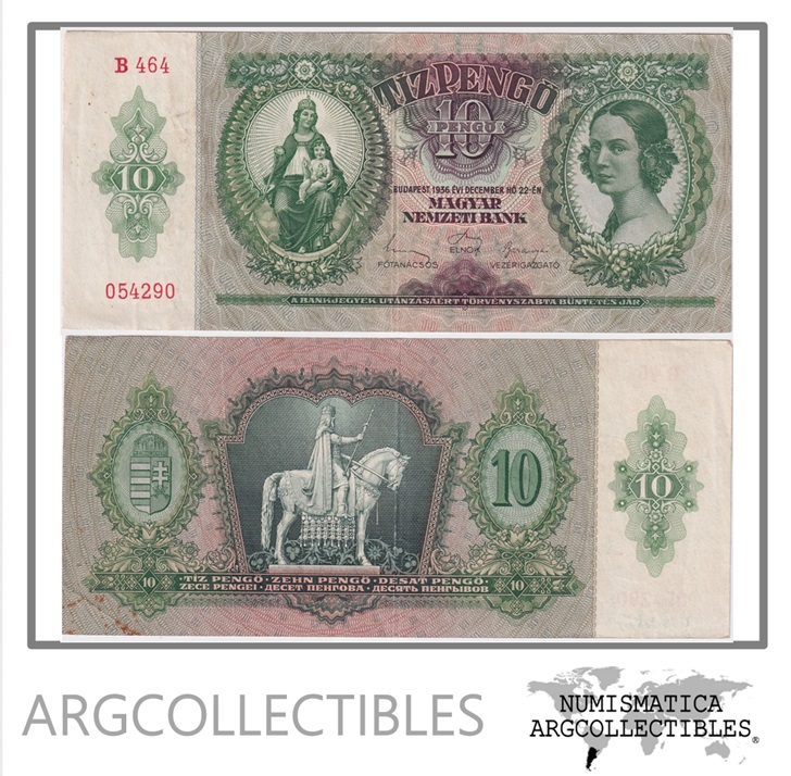 Hungria Billete 10 Pengo 1936 P-100 VF+