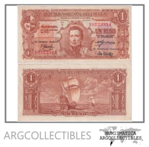 Uruguay Billete 1 Peso 1939 P-35/CR-10.III.4 AU (Serie A)