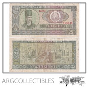 Rumania Billete 25 Lei 1966 P-95 F+