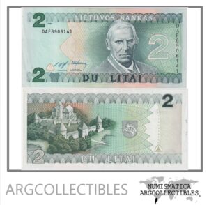 Lituania Billete 2 Litas 1993 P-54 AU