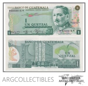 Guatemala Billete 1 Quetzal 1977 P-59C UNC