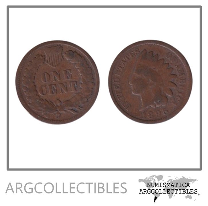 Usa Moneda 1 Centavo 1895 Bronce Indian Head KM-90a F+
