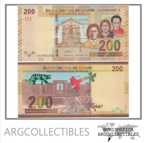 Bolivia Billete 200 Bolivianos 2018 P-252(1) UNC (Serie A)