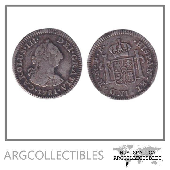 Mexico Moneda de Plata 903, 1/2 Real, KM69.2 VF 1781 FF