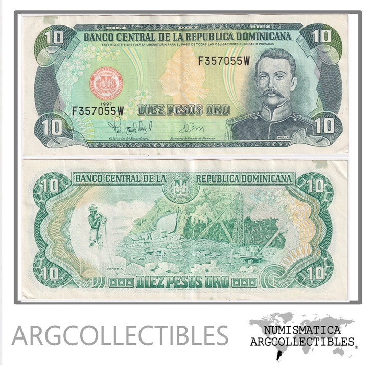 Republica Dominicana Billete 10 Pesos 1997 P-153 XF