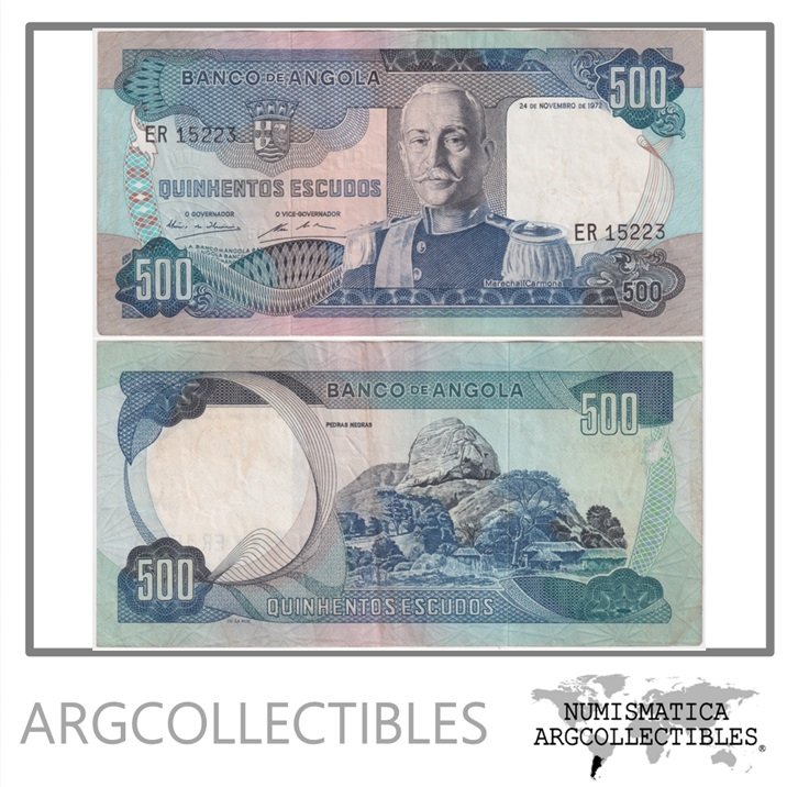 Angola Billete 500 Escudos 1972 P-102 VF+