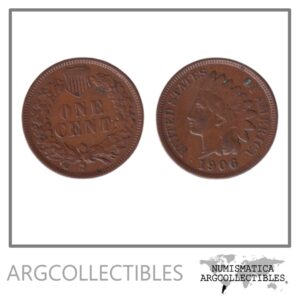 Usa Moneda 1 Centavo 1906 Bronce Indian Head KM-90a XF