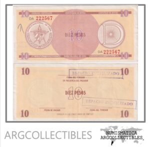 Cuba Billete 10 Pesos 1985 P-FX30 XF+ (Escrito)
