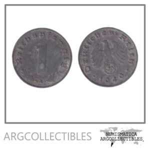 Alemania Moneda 1 Pfennig 1940 A 3er Reich Zinc KM-97 VF