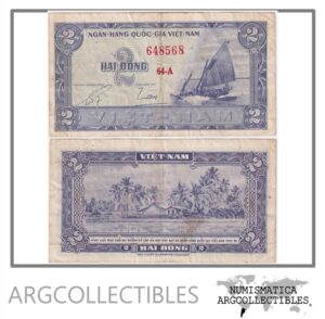 Vietnam del Sur Billete 2 Dong 1955 P-12 VF+