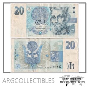 Republica Checa Billete 20 Korun 1994 P-10 VF