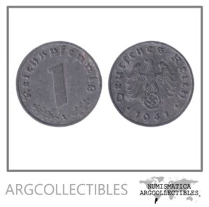 Alemania Moneda 1 Pfennig 1941 A 3er Reich Zinc KM-97 XF+