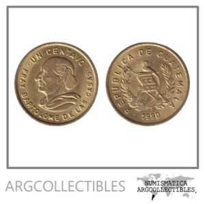 Guatemala Moneda 1 Centavo 1990 Laton KM-275 UNC