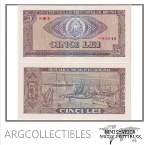 Rumania Billete 5 Lei 1966 P-93 UNC
