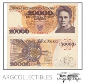 Polonia Billete 20.000 Zlotych 1989 P-152 UNC