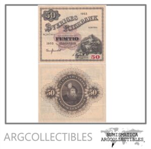 Suecia Billete 50 Kronor 1953 P-35 VF+