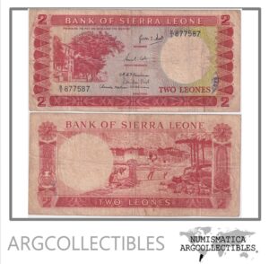 Sierra Leona Billete 2 Leone 1964 P-2a F+