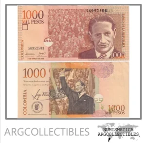 Colombia Billete 1.000 Pesos 2005 P-450h XF