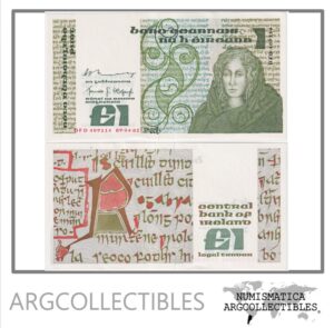 Irlanda Billete 1 Pound 1981 P-70b AU