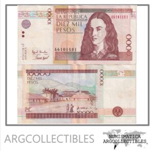 Colombia Billete 10.000 Pesos 1998 P-443a VF+
