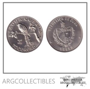 Cuba Moneda 1 Peso 1981 Tocororo Niquel KM-63 UNC