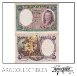 España Billete 25 Pesetas 1931 P-81 VF+
