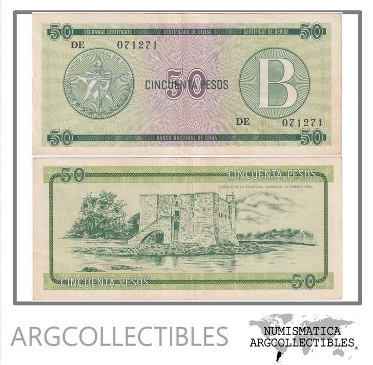 Cuba Billete 50 Pesos 1985 P-FX10 VF+
