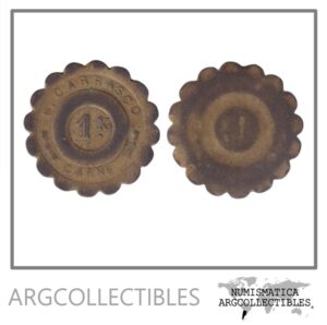 Argentina (Tucuman) Token Rural B.Carrasco 1 Kilo Carne Campo la Flor Cruz Alta