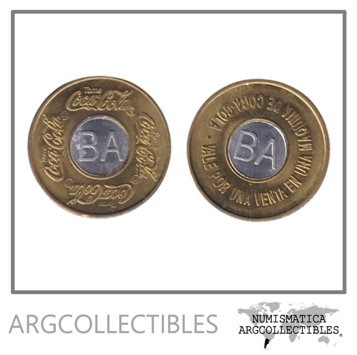 Argentina Ficha-Token 1990 Coca Cola Maquina Expendedora Bimetalica UNC