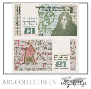 Irlanda Billete 1 Pound 1984 P-70c AU