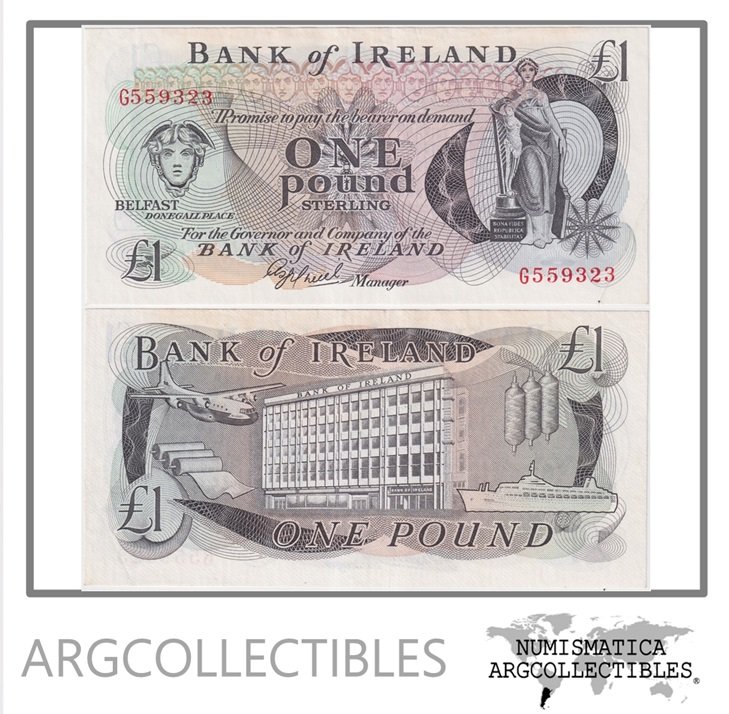Irlanda del Norte Billete 1 Pound 1980 P-65 AU