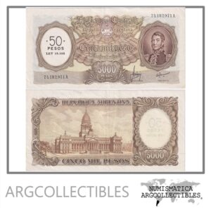 Argentina Billete 50 Pesos Ley 1969 P-285/BOT-2217 XF+ Serie A