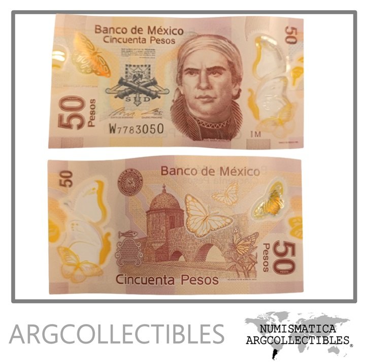 Mexico Billete 50 Pesos 2014 P-123a UNC (Polimero)