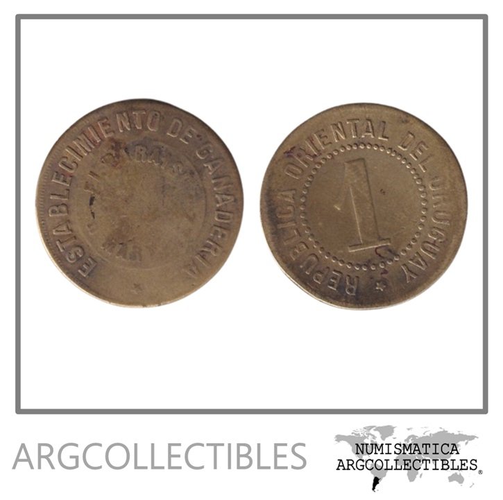 Uruguay Ficha-Token Valor 1 Bronce Estancia El Paraiso