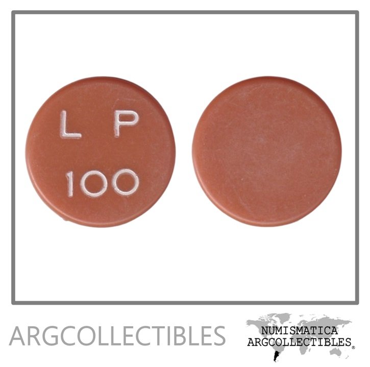 Guatemala Ficha Token 100 Libras Roja Finca la Paz