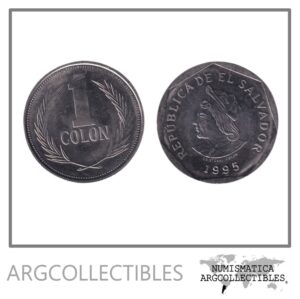 El Salvador Moneda 1 Colon 1995 Acero KM-156b UNC